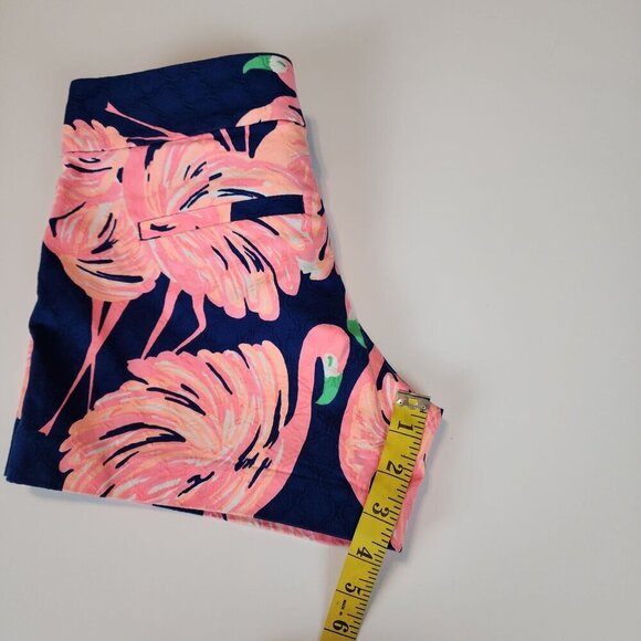 Lilly Pulitzer Flamingo shorts sz 00 summer beach - Picture 8 of 8